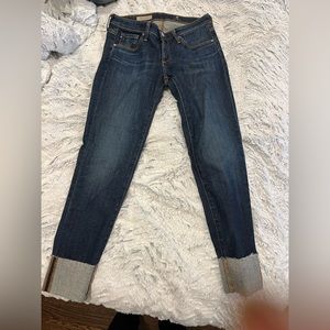 adriano goldschmied jeans dark cuff pants